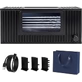 Desktop Wind Tunnel for 1:64 Model Cars, Aerodynamic Wind Simulator Showcase with LED Light &amp; Mist Effect, Diecast Vehicle Exhibition Stand for Car Enthusiasts &amp; Collectors Gift (#B)