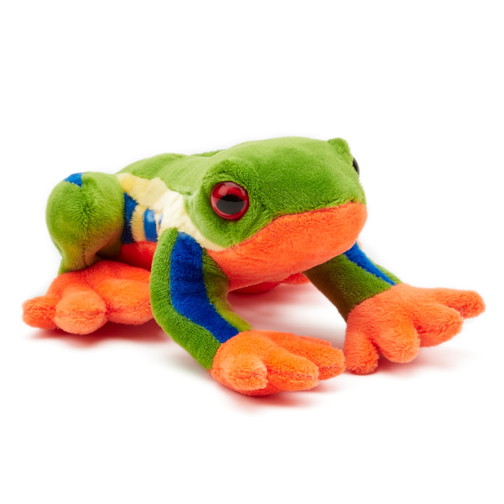 Zappi Co 100% Recycled Plush Tree Frog Toy (15cm Length) Stuffed Soft Cuddly Eco Friendly Animals Collection for Newborns – Lifelike & Realistic