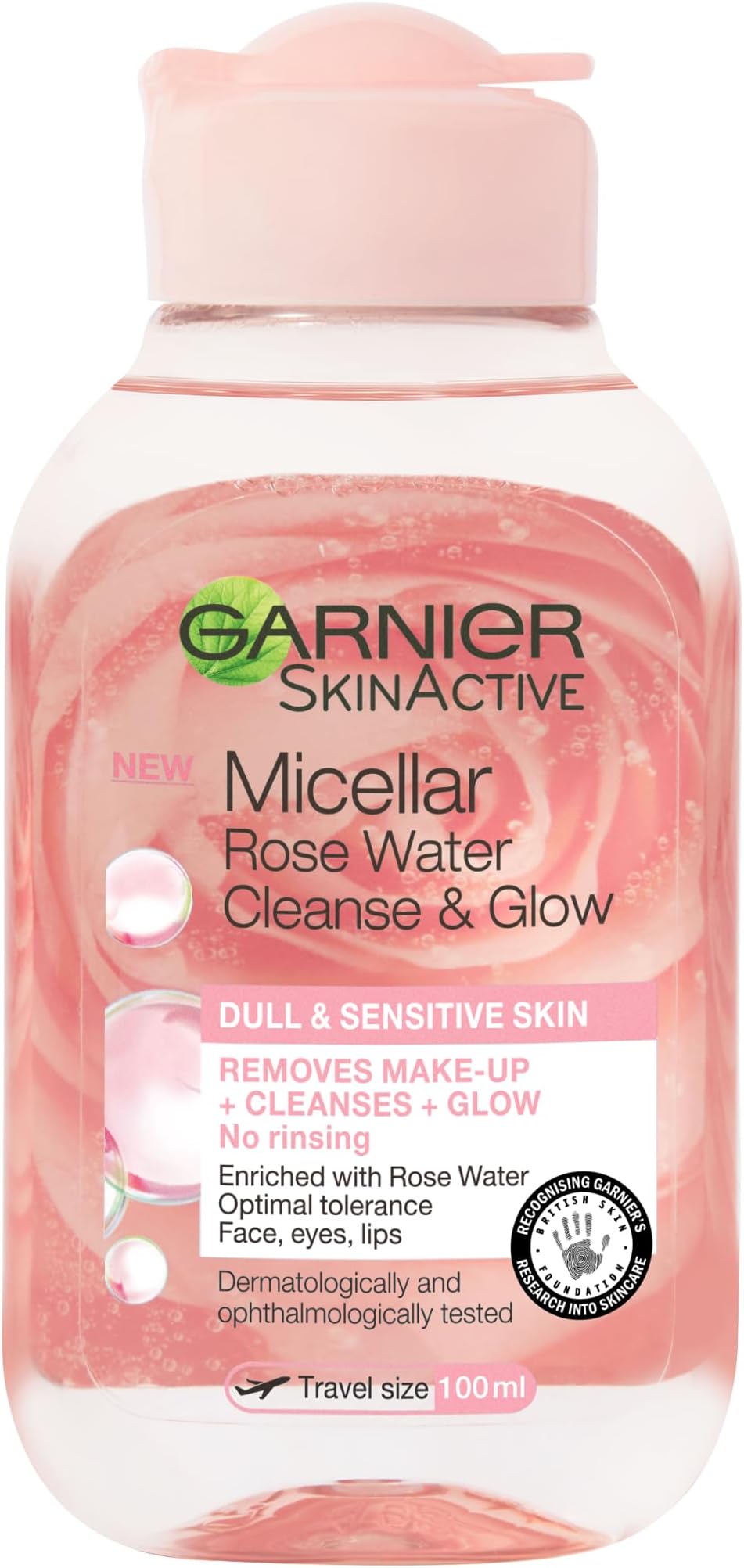 Garnier Micellar Rose Cleansing Water 100 ml Make-Up Remover & Cleanser