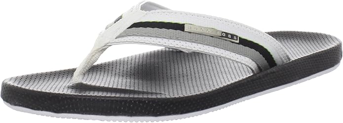 hugo boss flip flops white