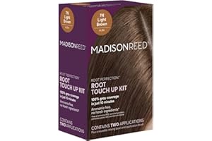 Madison Reed Root Perfection Permanent Root Touch Up, Light Brown 7N Alba, 10 Minutes for 100% Gray Root Coverage, Ammonia-Free Hair Dye, Two Applications