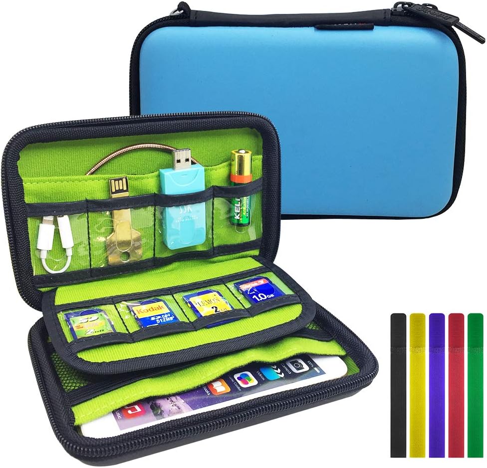 2 Pcs Electronics Accessories Cases, FineGood Travel Cable