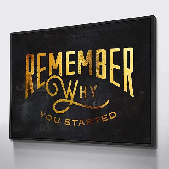 Amazon.com: Inspirational Typography Art Golden Inspirational Remember