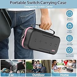 Switch OLED Carrying Case Compatible with Nintendo