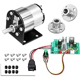 Copkim 12V DC Geared Motor Kit, 60rpm