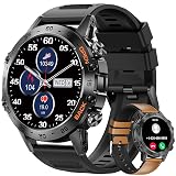 SUNKTA Military Smartwatches for Men,120 Sports Modes Smart Watches with Bluetooth Call (Answer/Dial Calls), 5ATM Waterproof Rugged Tactical Fitness Tracker 1.39''HD Smart Watch for iPhone Android