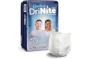 ATTENDS Comfees DriNite Juniors Youth Youth Absorbent Underwear Large/X-Large 60 to 125 lbs. CMF-YLXL, 13 Ct