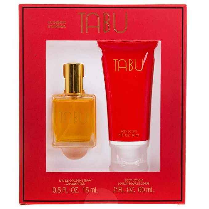 Tabu Gift Set Eau De Cologne Spray 0.5 fl oz & Body Lotion