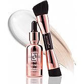 LUMINESS Liquid Mirage w/SPF 50 Color Adjusting Foundation Kit - Color Changing Foundation, SPF 50 Primer & Makeup Brush, Face Makeup for Mature Skin, 4in1 Liquid Foundation, Concealer & Moisturizer