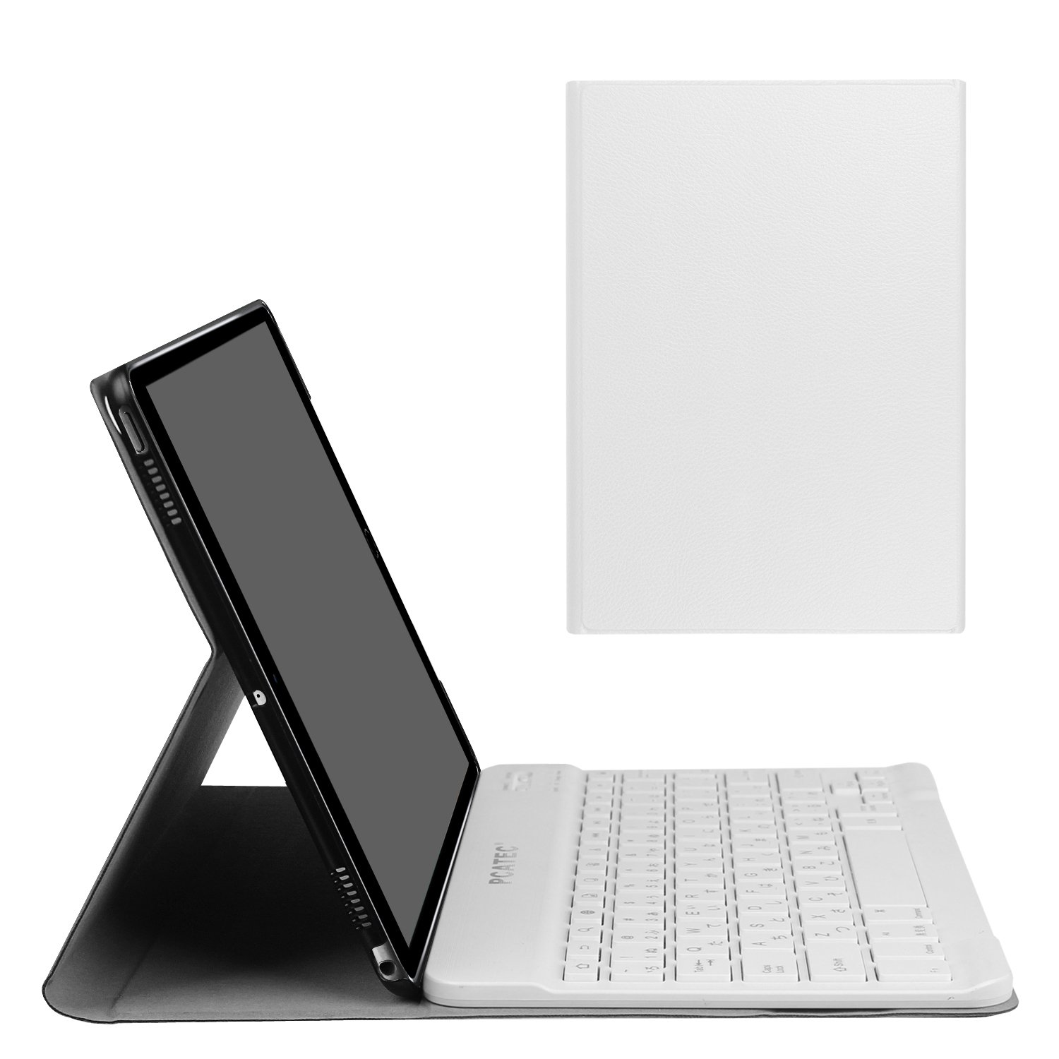 iPad Pro10.5 Keyboard Case, Ultra-Slim Removable Wireless Bluetooth Keyboard Keyboard PU Folding Leather Folio Keyboard Cover For Apple iPad Pro10.5 / A1701, A1709 (For iPad Pro10.5, White)