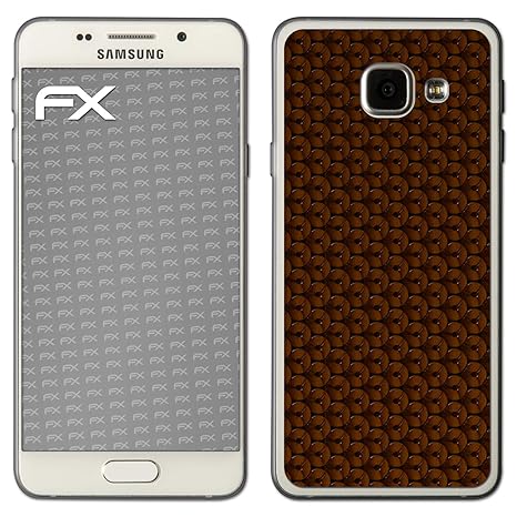 atFolix Skin kompatibel mit Samsung Galaxy A3 (2016), Designfolie Sticker (FX-Honeycomb-Brown), Waben-Struktur/Honigwabe