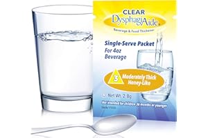 Clear DysphagiAide Thickener, IDDSI Level 3 Moderately Thick, Single Serve Packets, 20 Count