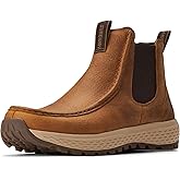 SUREWAY Men's Chelsea Boots - Lightweight Slip-On Work Boots with Moc Toe Design,Casual Leather Boots Slip-Resistant Rubber Outsole,Chukka boots for All-Weather Comfort (Office,Casual,Dress)