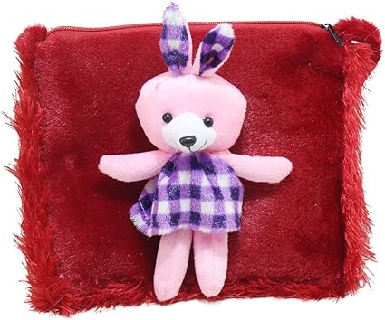 Tickles Red Teddy School Sling Bag Stuffed Soft Plush Toy 2 litres