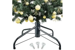 Vanleonet Christmas Tree Stand,Universal Folding Xmas Tree Base, Replacement Metal Tree Stand Base for 4-8Ft Christmas Artificial Trees, Fits 0.5-1.57In Tree Pole