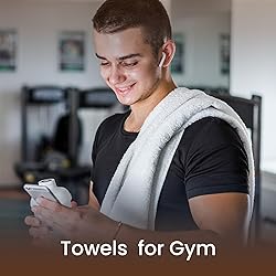 Hotel Quality White Cotton Hand Towels for Bathroom