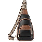 SENDEFN Crossbody Bags for Women Leather Sling Backpack Fanny Pack Chest Bag Casual Daypacks Travel Shopping