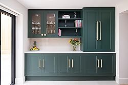 9BUILD 10 Pack 10 Inch Cabinet Handles Brushed