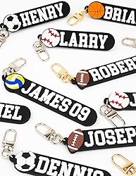 SODWINCO Personalized Sports Keychain – Custom