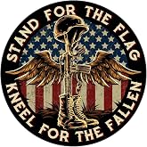 Battlefield Cross Stand for The Flag Kneel for The Fallen Patriotic - 7 inch Patriotic Decal Sticker for Cars, Trucks, Motorcycles, Boats &amp; Laptops
