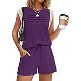 WIHOLL Two Piece Sets for Women Trendy Short Sets Beach Vacation Clothes Airport Travel Cruise Summer Outfits