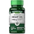 Nature's Truth Hemp Oil | 60 Softgels | 1400mg | Non-GMO & Gluten Free Supplement | Cold Pressed from Hemp Seeds