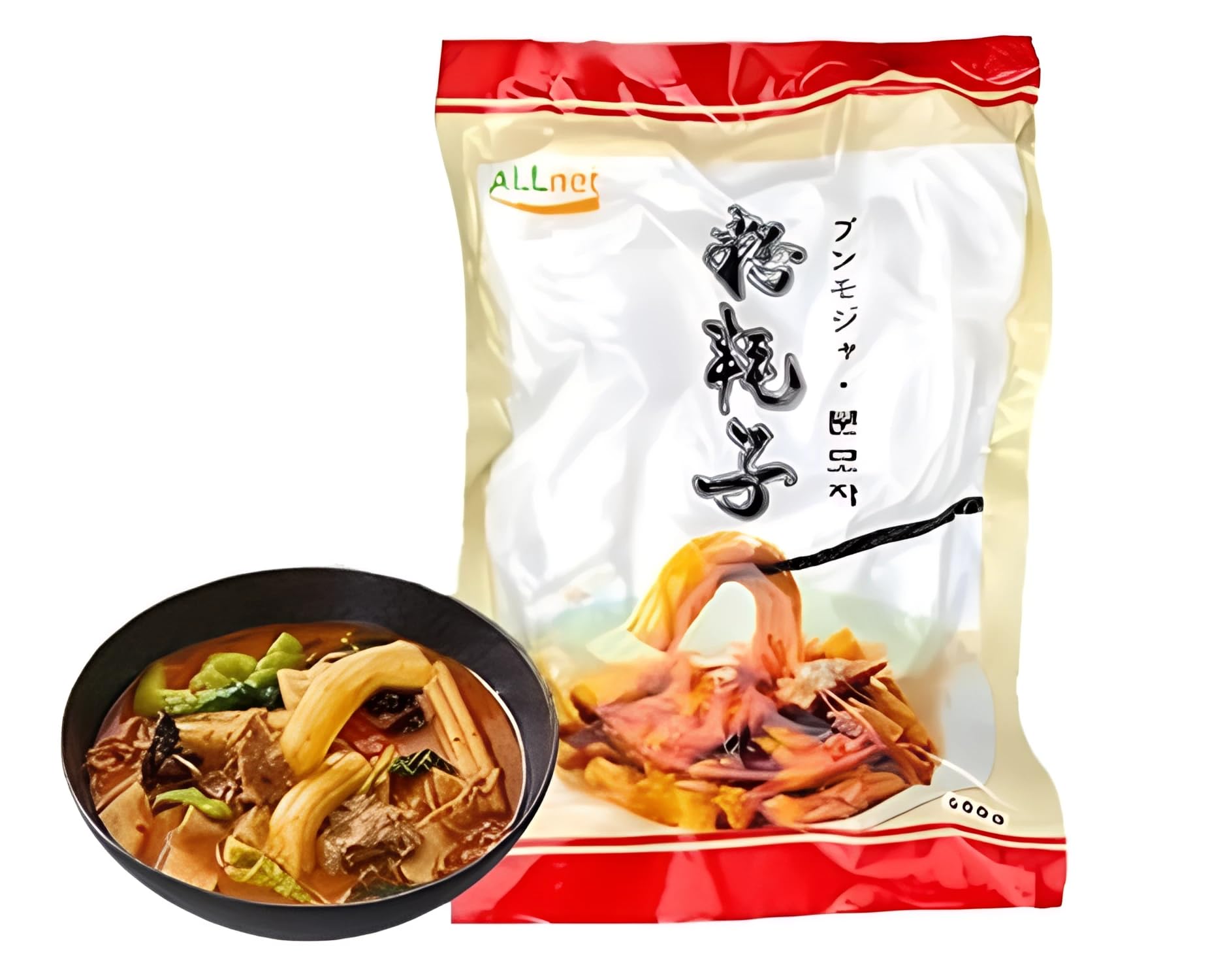 冷凍】ALLnet 日本生産 粉耗子 ブンモジャ500g×2袋 餅春雨 トッポギ 中国タンミョン 中国風の春雨 韓国 ユーチューバー YouTuber 極人気 中国タンミョン 火鍋 春雨 中国春雨 しゃぶしゃぶ bunmoza トッポッキ商品画像