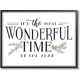 'Classic Vintage Christmas Phrase'| Framed Giclee Art | Stupell Industries | Black, 20 x 16 Inches, Easy to Hang and Sturdy, Made in USA, by Lettered and Lined