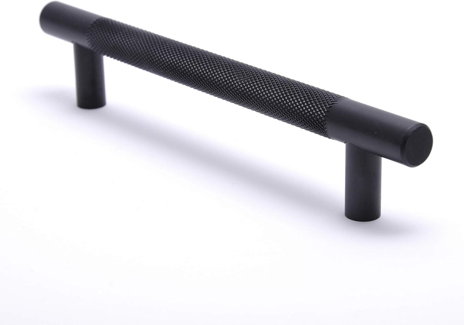 BSM Marketing Black Knurled T Bar Modern Kitchen Cupboard Cabinet Drawer Bar Door Handle Knob Matt Finish (10, 256mm) - Image 5