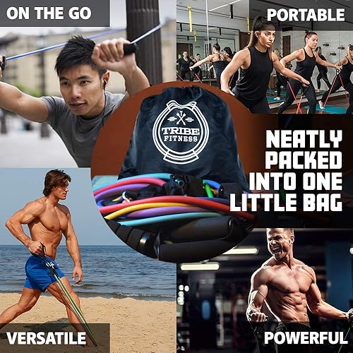 Resistance Bands Set for Men, Women, Exercise Fitness