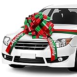 20 Inch Merry Christmas Car Bow Sweet Giant Red