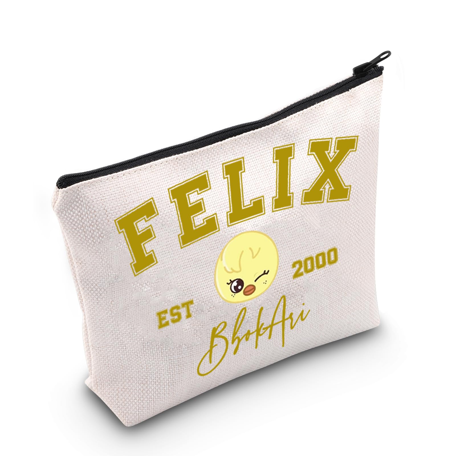 Korean Pop Gift K-Pop Group Merch Kpop Boys Group Est 2000 BbokAri Makeup Bag K-Pop Music Lover Gift (BbokAri Bag EU)