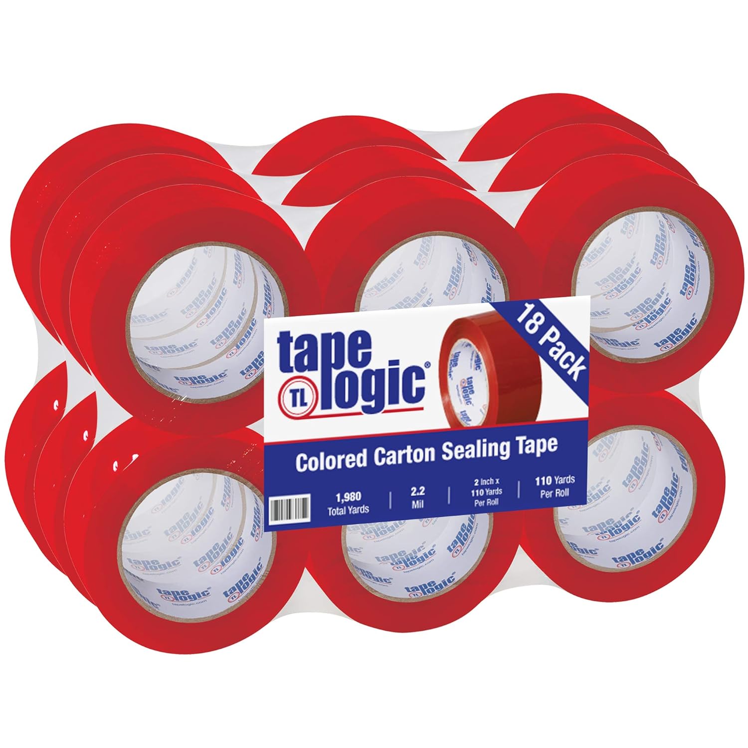 Partners Brand PT90222R18PK Tape Logic Carton Sealing Tape