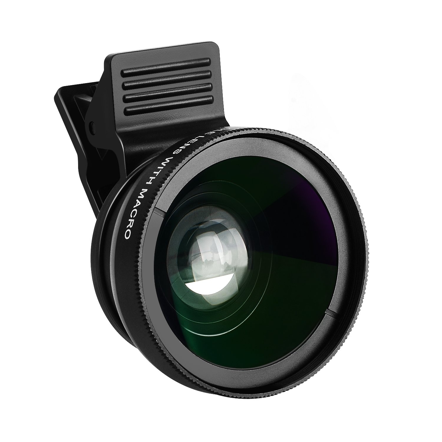 Moobom Universal 2 in 1 Mobile Phone Camera Lens Kit,HD Camera Lens 0.45x Super Wide Angle Lens with 12.5x Super Macro Lens Clip-on Design for Samsung, Android Smartphone, iPhone