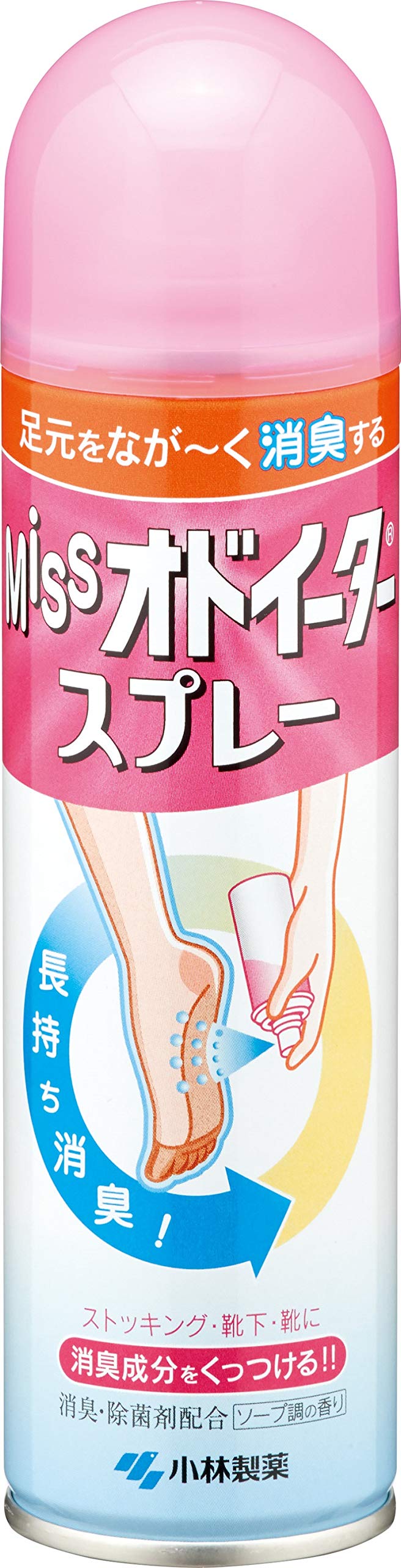 ミスオドイーター 靴 消臭スプレー ストッキング くつ下 靴用 ソープ調の香り 150ml商品画像