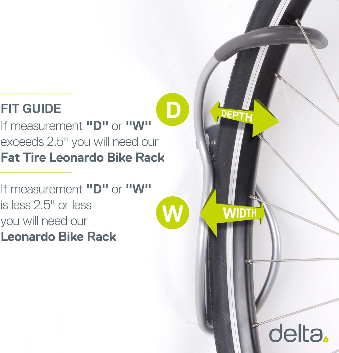 Delta Cycle Leonardo Da Vinci Single Bike Storage Rack Hook Hanger with Tire Tray for Vertical Indoor Garage ( color may vary ): Sports & Outdoors