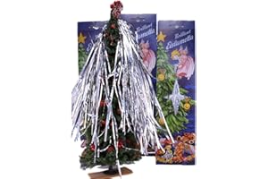 Meyer Imports Brilliant Eislametta Iridescent Tinsel Strand Icicles for Christmas Tree – Metal Silver German Lametta Icicles – Perfect for Garlands, Wreaths, nativities – 18 Gram (5 Pack)