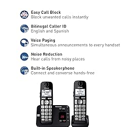 Panasonic DECT 6.0 Expandable Cordless Phone System