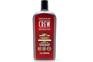 American Crew 3-IN-1 GINGER + TEA Shampoo, Conditioner and Body Wash, 33.8 Fl Oz (Pack of 1)