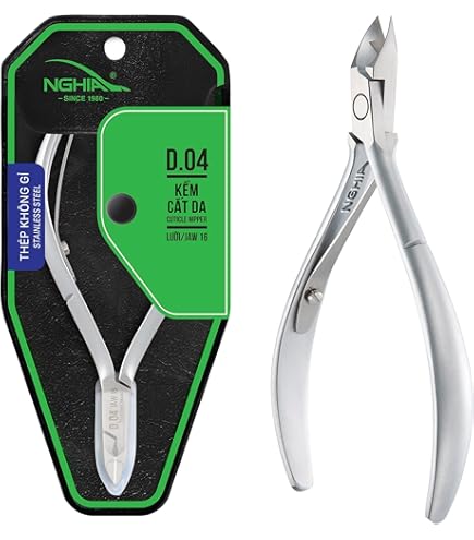 Amazon.com: NGHIA Cuticle Nipper - D-06 JAW 16 | Stainless Steel