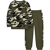 Tainmully Boys Clothes Long Sleeve Camouflage Sweatshirt Tops and Pants 2PC Kids Clothes Boys Fall Winter Outfits 6-16 Years
