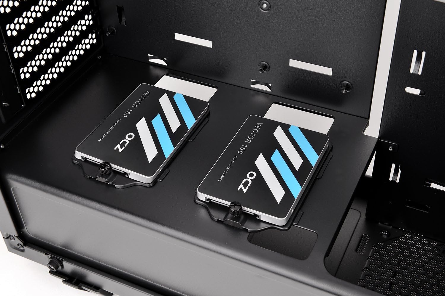 Thermaltake View 31 Dual Tempered Glass Spcc Atx Mid Tower Tt Lcs Certified Gaming Computer Case With 2 Blue Led Riing Fan Pre Installed Ca 1h8 00m1wn 00 Computer Cases Electronics