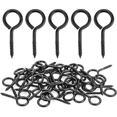 Bucles De Plomo Largos HLS Products De Acero Inoxidable Chapado Negro – Para Pesca De Carpas DIY