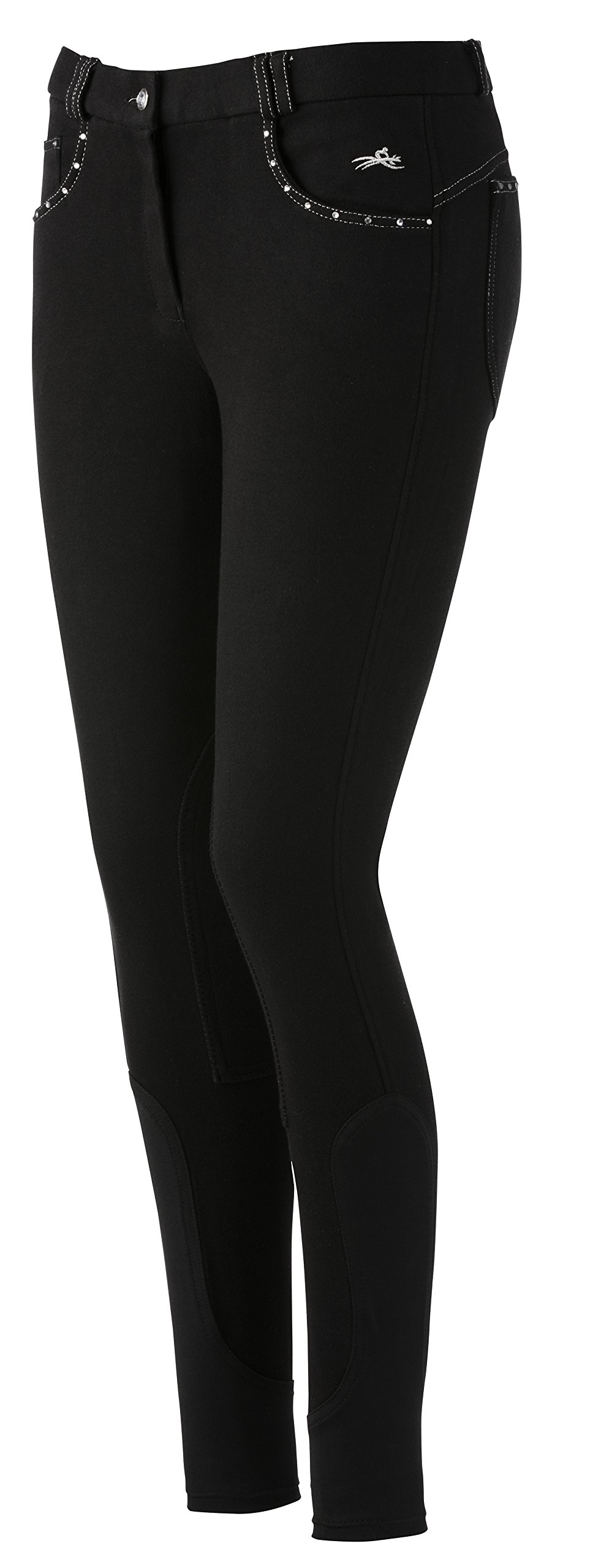 Equi-Theme/Equit'M Unisex Adult 979203242 Diamond Breeches - Black, One Size