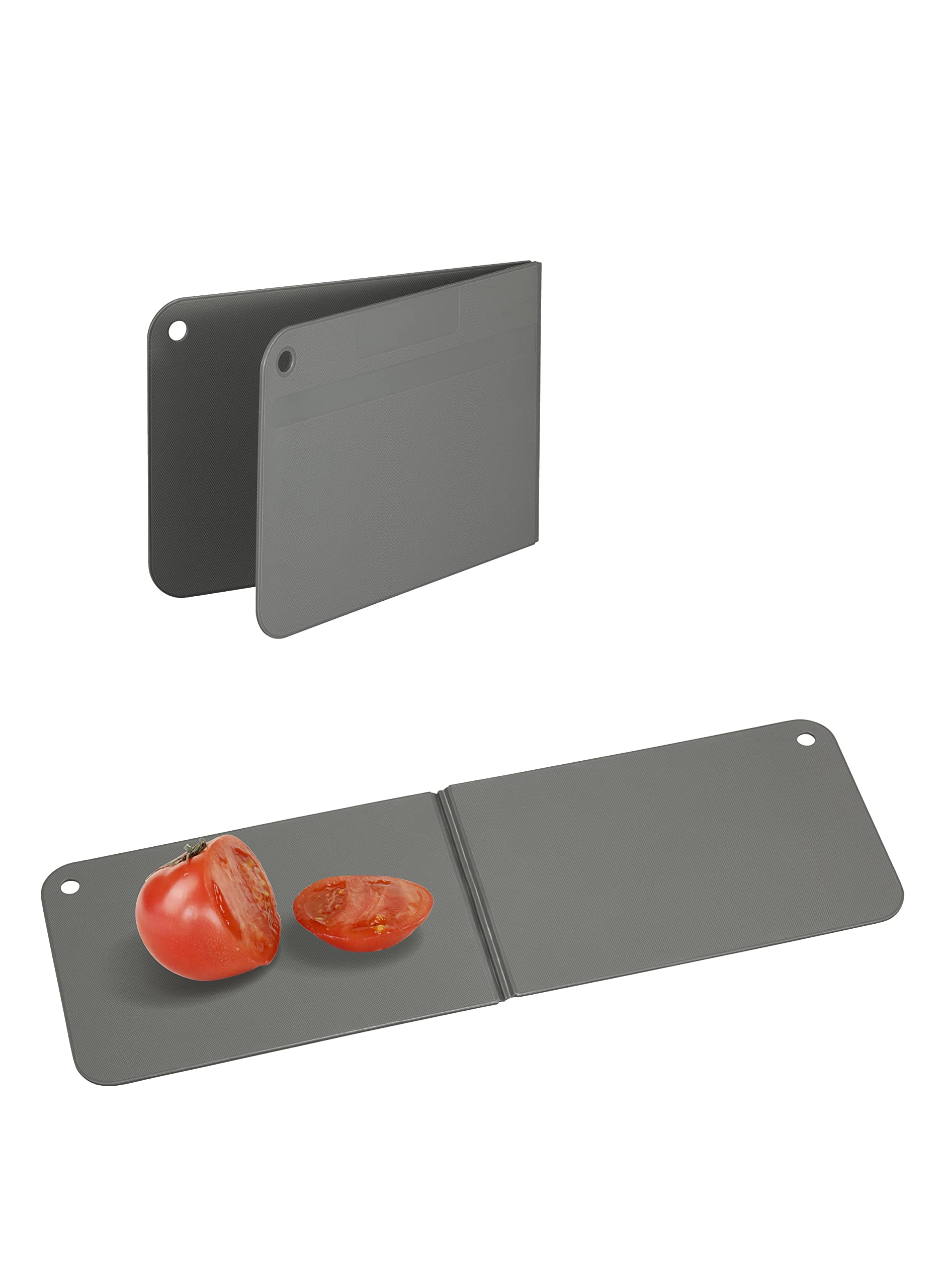 シービージャパン(CB JAPAN) まな板 ワイドサイズ [広げて 150×440mm 畳んで 150×220mm] 抗菌加工 折りたたみ ダークグレー 食洗機対応 立てて乾かせる畳めるまな板 atomico商品画像