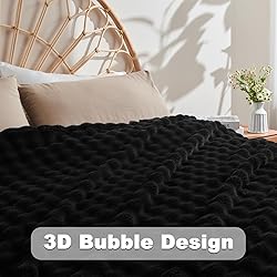 NEWCOSPLAY Throw Blanket for Couch Black Super Soft