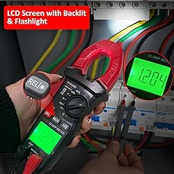 Digital Clamp Meter, Multimeter 6000Counts Volt