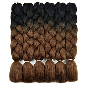 Amazon Com Ombre Braiding Hair Kanekalon Braiding Hair Synthetic