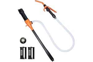 SOLALITHOSYS SOLALI Portable Battery Powered Pump, Battery Operated Liquid Water&Fuel Transfer Pump with Adjustable Flow Control & Filter Design, 2.2 Gallons per Min, For Gasoline Siphon Pump