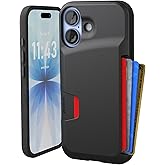 Smartish iPhone 17 Wallet Case with Card Holder, Wallet Slayer Vol 1, Black | Drop-Tested from 6 Feet, Holds 4 Cards + Cash,